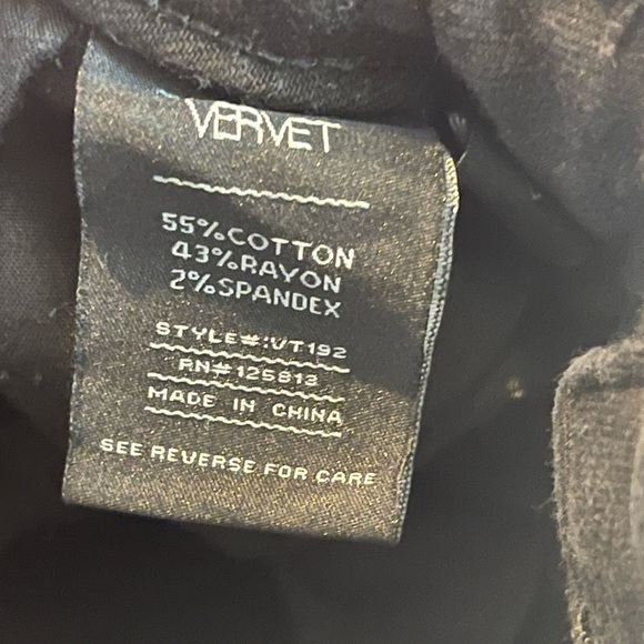 Vervet black distressed high waist stretch denim skirt - Picture 6 of 6